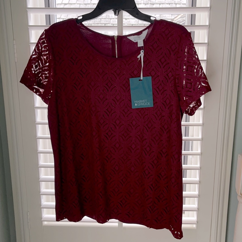 Market and Spruce Hans Crochet Front top